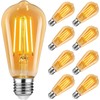 Dahanky Dahanky 8Stck Edison Vintage Glhbirne, E27 4W LED Glhbirne