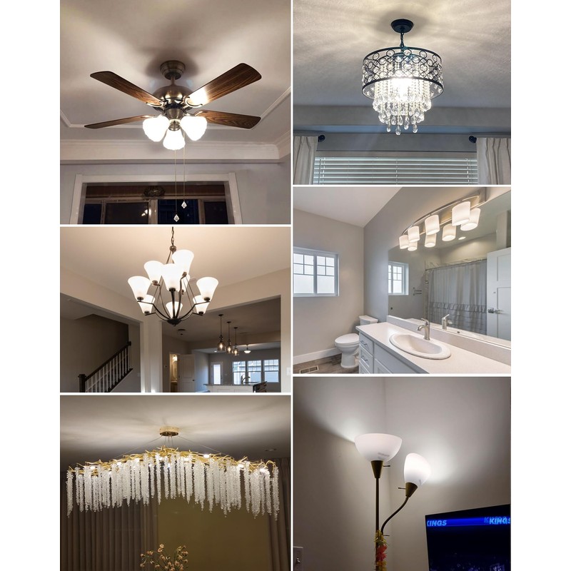 GOHDLAMP 4000K Natural White E12 LED Bulbs - 100W Equivalent