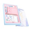 Notebook Set Checkered Girl's Heart Cute Thick Journal Gift Box
