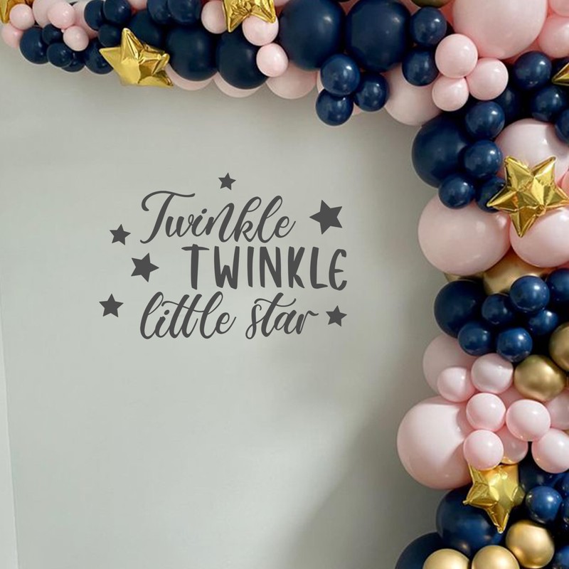 Capiont Twinkle Twinkle Little Star Gender Reveal Backdrop Sticker