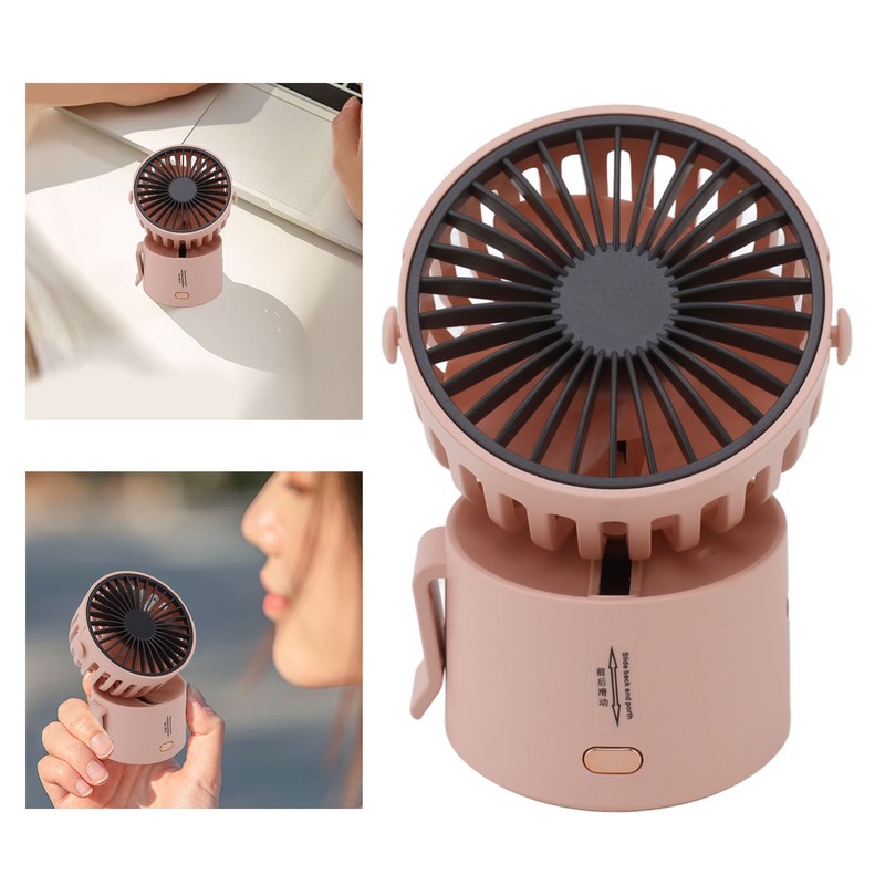 Portable Waist Clip On Fan Necklace Fan Hanging Neck Waist