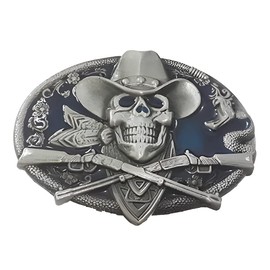 NIAOIDUFF Western Belt Buckle,Skull Vintage Style Alloy Belt Buckle,Handmade Fashion brass belt buckle,Suitable for male female (7#)