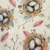 1 Individual Paper 6.5” Decoupage Napkin Easter Bird Nest Eggs