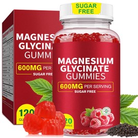 Magnesium Glycinate Gummies - 600 MG Per Serving 120 Gummies