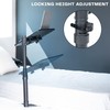 Height Adjustable Under Mattress 20 inch Bedside Desk, Works with