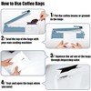 White Kraft Paper Stand Up Coffee Bag/Flat Bottom Coffee Pouch