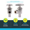 SharkBite 1/2 x 3/8 Inch OD Compression Crimp Angle Stop
