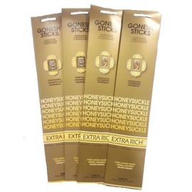 Gonesh Incense Sticks - Honeysuckle lot of 4