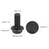 uxcell M12-1.75x30mm Hex Serrated Flange Bolts 10.9 Grade Carbon Steel