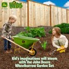 John Deere Deluxe 34" Wheelbarrow and Garden Set Includes 5