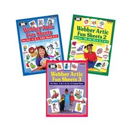 Super Duper Publications | Webber® Artic Fun Sheets | Speech Therapy Worksheets for Articulation | Educational Learning Resource for Children