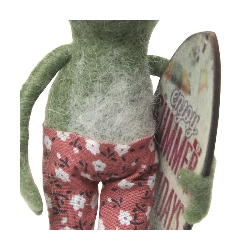 Gallerie II Beach Frog Ornament Green