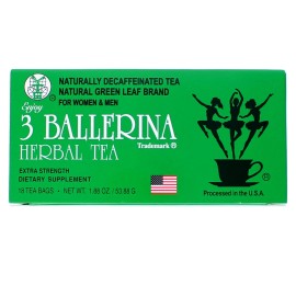 Bebida para personas que hacen dieta de té fuerza extra, 1,88 oz 18 unidades (3 CAJAS)