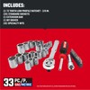 CRAFTSMAN Mechanics Tool Set, 33 Piece, 3/8 Inch Drive SAE/Metric