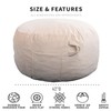 breadsac Bean Bag Chairs, Memory Foam Stuffing Bean Bag Chair
