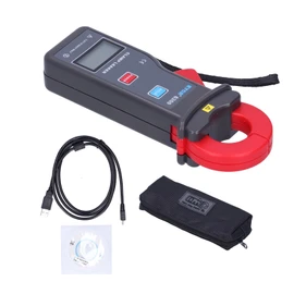 Pinza Amperimétrica 0mA‑60A Digital ETCR Pantalla LCD con USB para Lectura en PC de Fuga Multímetro Pinza en Amperímetro con Interfaz USB Alta Precisión 1uA