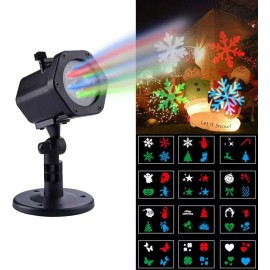 LaserXplore Christmas Projector Laser  Lights, 12 Slides Dynamic Lighting Landscape Xplore