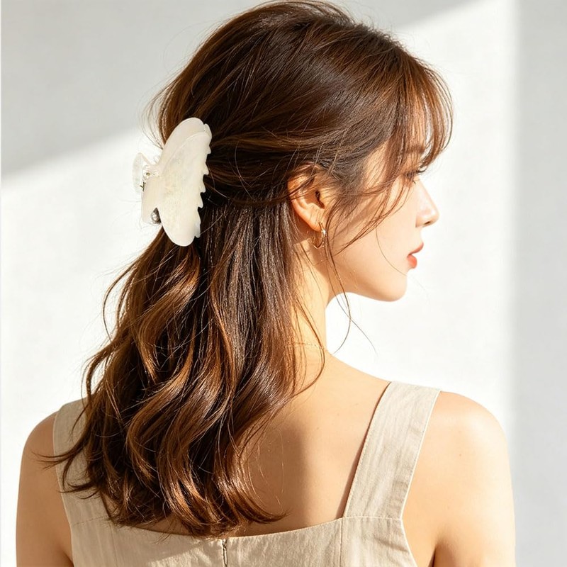 Shining women's hair claw clip suitable for curly or straight