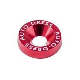 Auto-Dress M6 x 20 mm Mudguard Screws, Fender Washer Kit of 8 Anodised Red