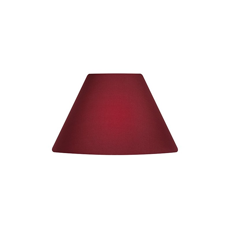 Oaks Lighting S501/12 WI Cotton Coolie Shade, 12-inch, Wine, Fabric
