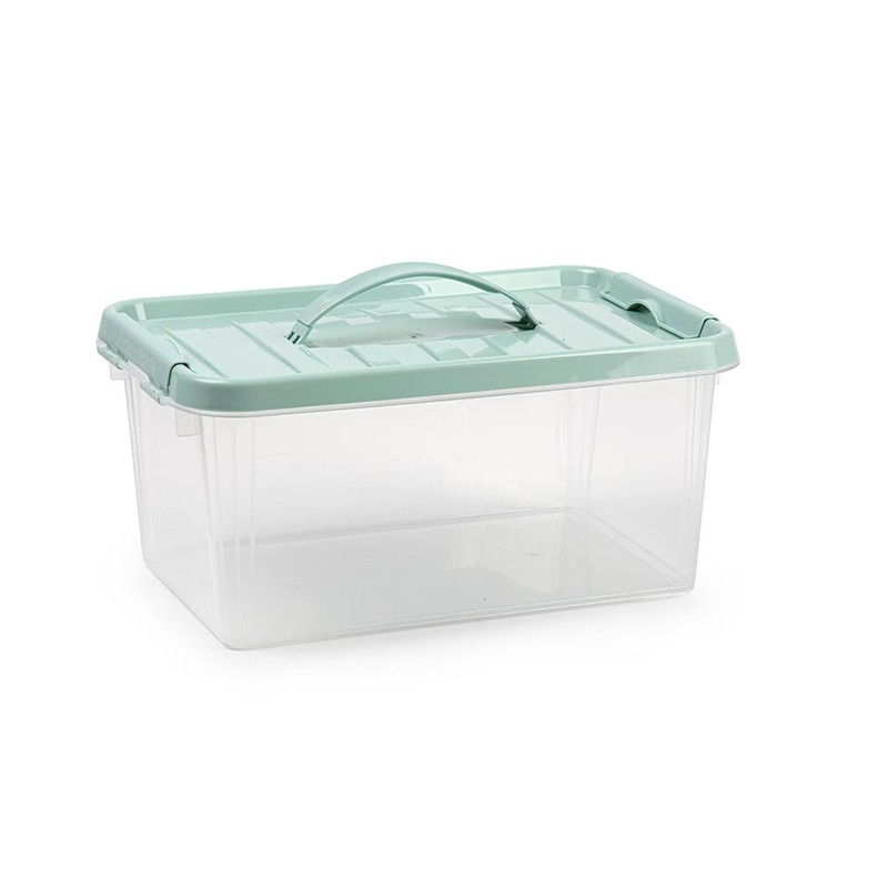 Plastic Storage Box Lightweight Robust Stackable Storage Boxes with Lid,