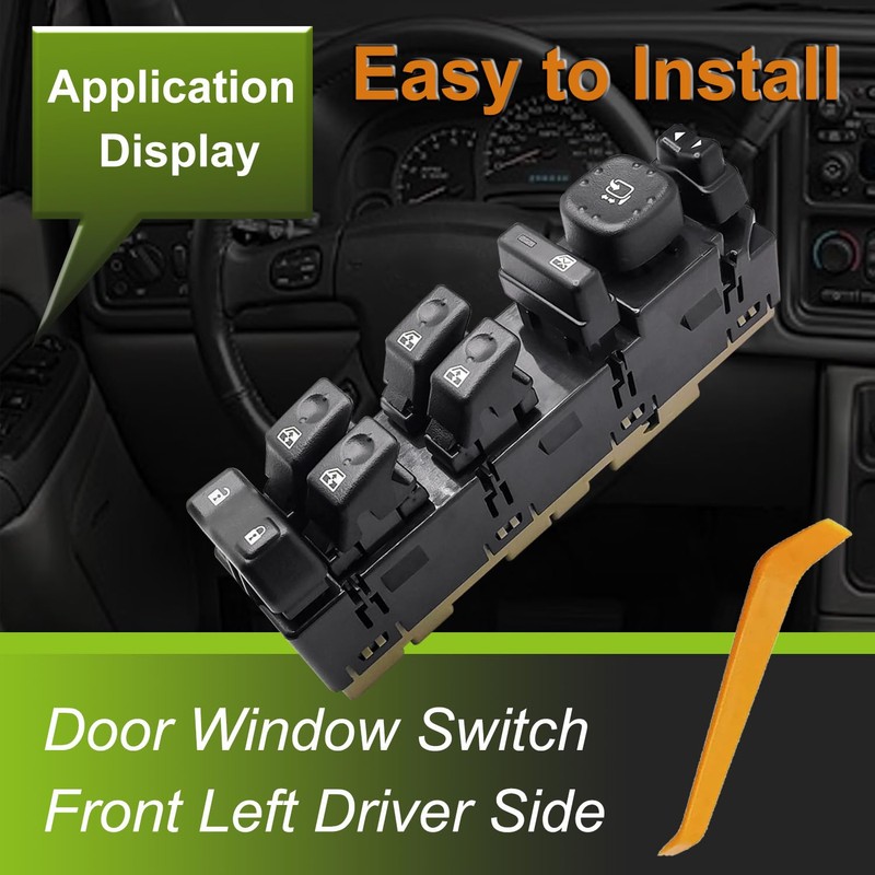 Front Left Driver Side Power Master Window Switch Replace 15186208