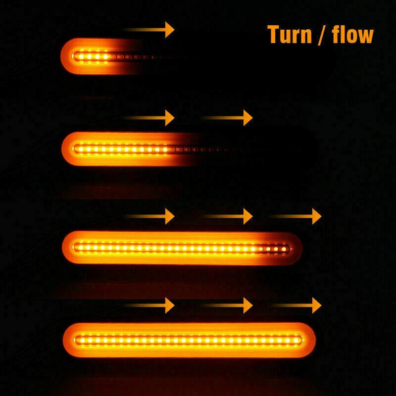 FABOOD F 2PCS 9” Inch Trailer 100 LED Tail Light