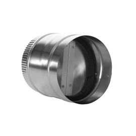 HVAC FAMCO 8 Inch Butterfly Backdraft Damper for Heat Exchangers, Solar Heating Systems, Intake/Exhaust Applications | Opens with Normal Airflow/Closes w/Gravity + Galvanized Steel | FAMCO