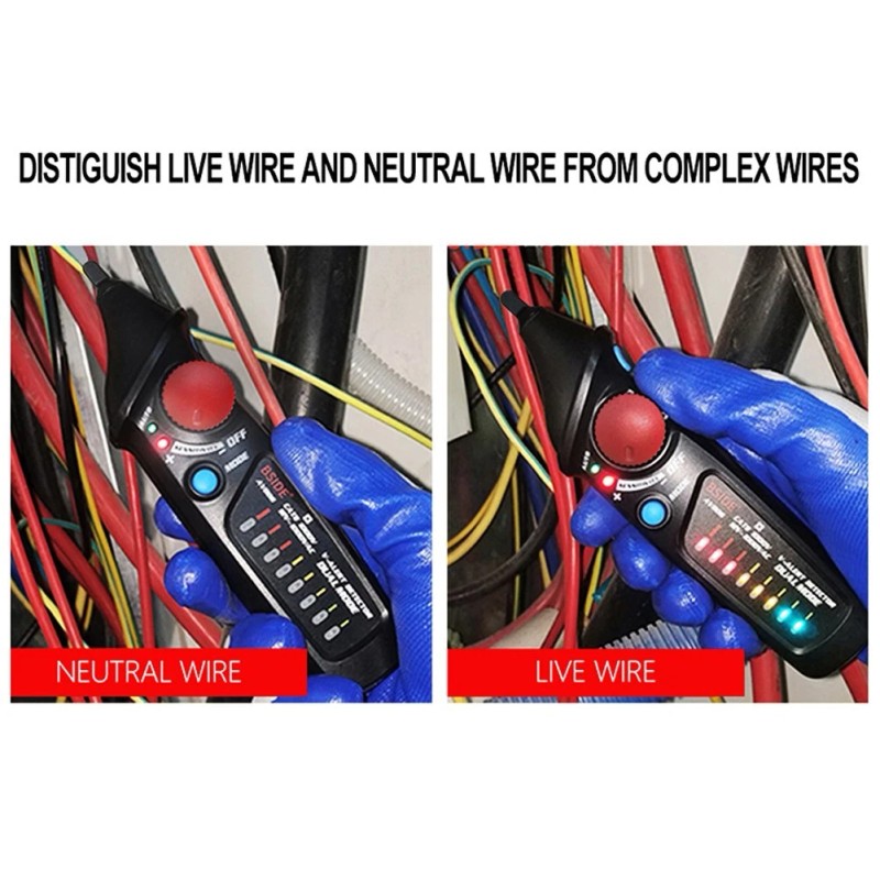 Bside AVD06X Auto Non-Contact Voltage Tester Inductive Electric Pen Detector