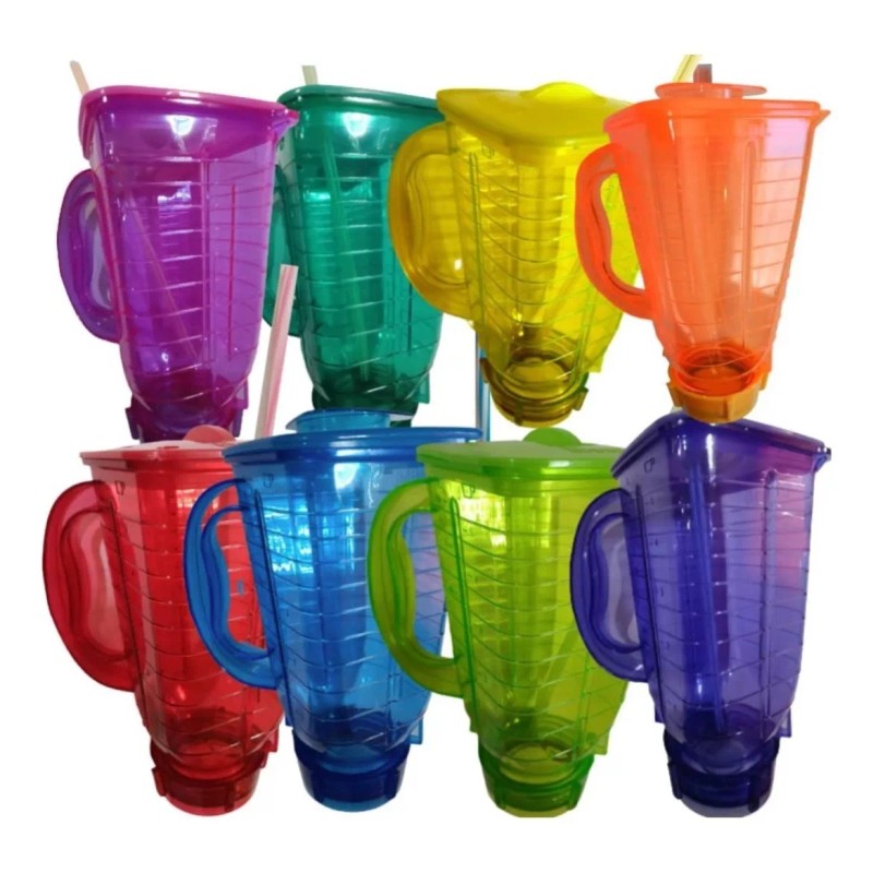 Codalis 3 Vasos Licuadora Chelas Surtidos Colores Neón Licuachelas