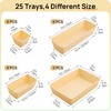 Vtopmart 25 PCS Plastic Drawer Organizers Set, 4-Size Versatile Bathroom