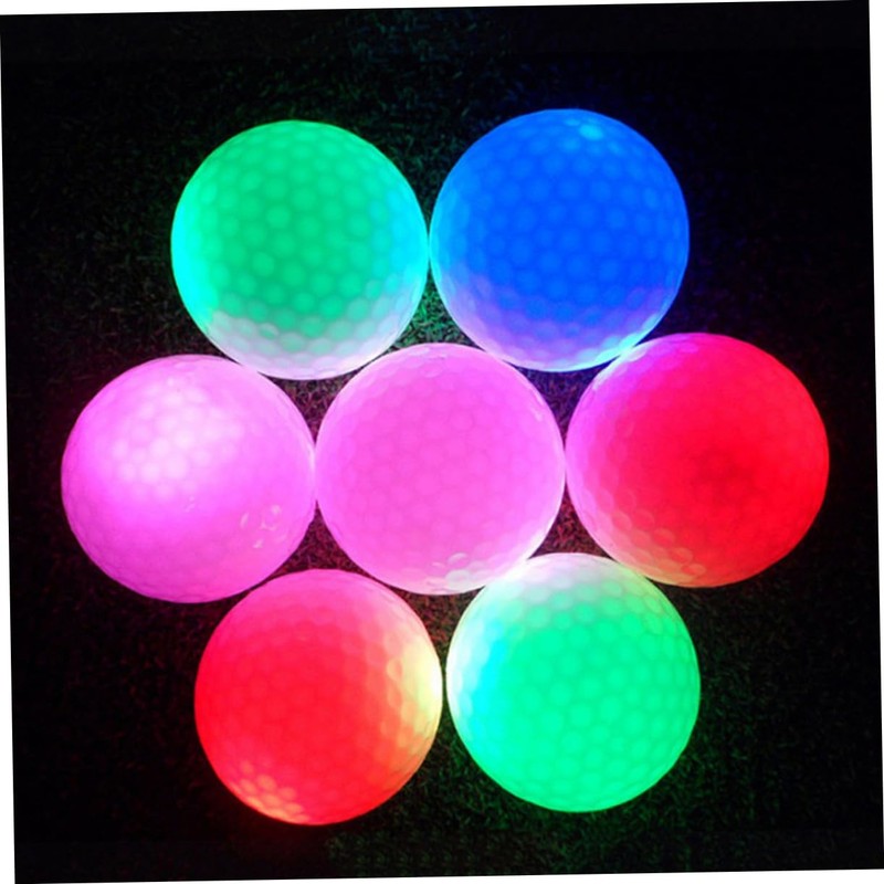 Mipcase 6Pcs LED Light Up Golf Balls Flashing Electronic Balls