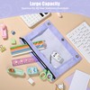 Lanpn Pencil Pouch for 3 Ring Binder 6 Pack, Aesthetic
