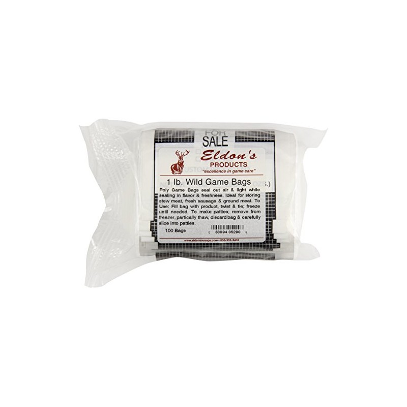 Eldon's Sausage and Jerky Supply 100 Piece Wild Game Poly