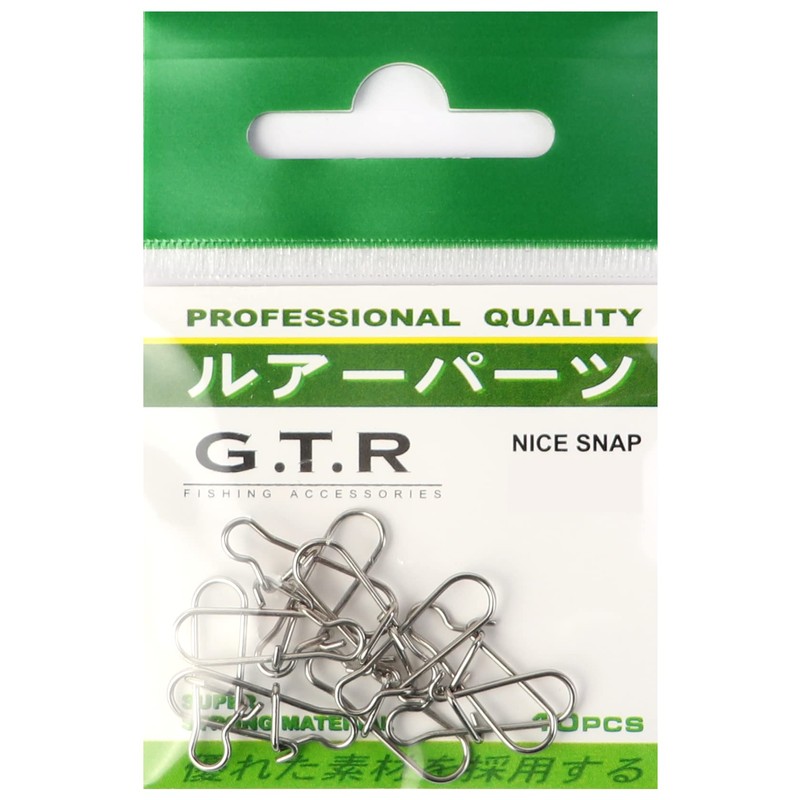 G.T.R Duo Lock Snap Stainless Steel Size 1-1.5 cm Set