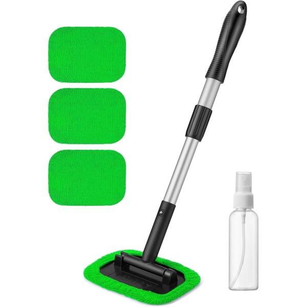 Windshield Cleaner, Microfiber car Window Cleaner 4 Reusable and Washa