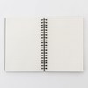 Muji NAA37A8A High Quality Paper, Double Ring Notebook, With Rubber
