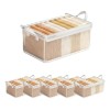 Caja De Almacenamiento Plegable: 5 Cajas De Almacenamiento. Transparente