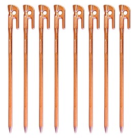 エリッゼ(ELLISSE) 鍛造ペグ エリッゼステーク 38cm 8本セット ブロンズメッキ MK-380BR