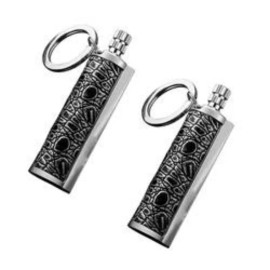 Unbranded 2PCS Fire Starter Emergency Tool Flint Match Lighter Camping Survival Keychain - 2Pcs
