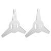 2Pcs 3 Teeth Brush Cutter Trimmer Blade Stainless Steel Lawnmower