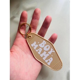 Lemua Boy Mama Keychain Boy Mom Gifts New Mom Key Ring for Women Friend Mother's Day Gifts from Son