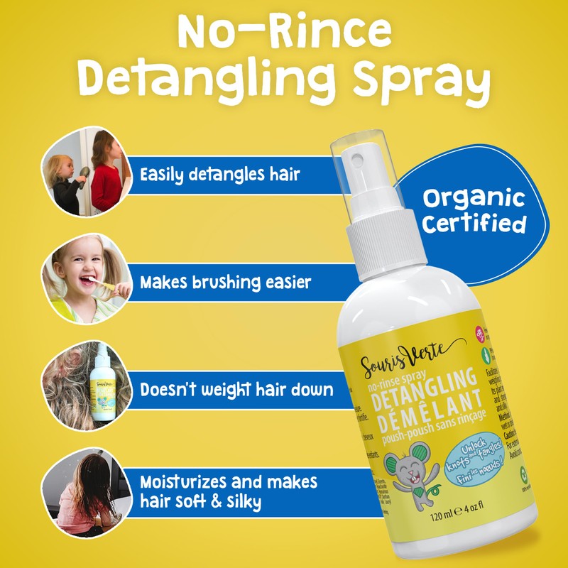 Souris Verte Detangling no-rinse spray120 ml