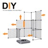 Oneluck 4-Tier 55 Inch Large Cat Cages DIY Cat Playpen