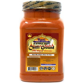 Rani Extra Hot Chilli Powder Indian Spice 800g (28oz) 1lb 12 oz Pet Jar Bulk ~ All Natural, No Color added, Gluten Free Ingredients | Vegan | NON-GMO | No Salt or fillers