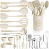 Kikcoin 43Pcs Large Kitchen Utensils Set - Silicone Cooking Utensils