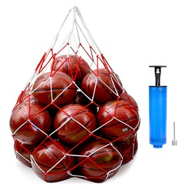 ZMDMAH Extra Large Ball Net, Extra Large Football Basketball Handball Ball Net Volleyball Net for 10-15 Balls, Multi-Purpose Ball Bag Mesh Bag, Sports Mesh Bag with Drawstring and Shoulder Strap Ball