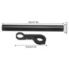 20CM Carbon Tube Bicycle Handlebar Extender Bracket Mount Bike Headlight