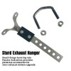 Emotor Industries Heavy Duty Tailpipe Hanger Flexible Swivel Exhaust Bracket,