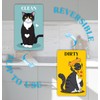 JCHCAMRY Funny Dishwasher Magnet Clean Dirty Sign,Cute Cartoon Cat Universal